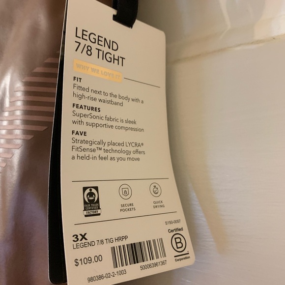 NWT Athleta Size 3X Plus size Pants - Picture 8 of 16